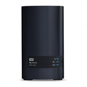 Sistema de Discos NAS Western Digital My Cloud Ex2 Ultra 16TB 2 Bahias WDBVBZ0160JCH-NESN Hotswap 1.3GHz 1GB 1 Ethernet 2 USB 3.0 RAID 0-1 Win-Mac-Linux