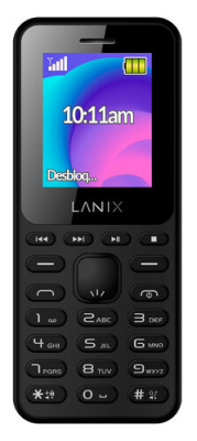 28884 Celular Lanix U210 1.8 32MB Cámara 1.3MP 800 mAh Negro