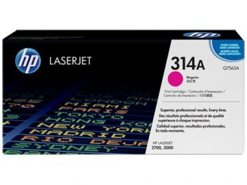 Cartucho de Tóner Q7563A HP 314A Magenta para LaserJet 3000 3500 páginas