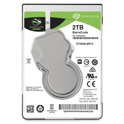 ST2000LM015 Disco Duro Interno Seagate Barracuda - 2.5" - 2TB - SATA 3 - 5400 RPM