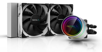 DP-GS-H12W-CSL240EXWH Enfriamiento Líquido DeepCool CASTLE 240EX WHITE - 2 Ventiladores - 500 a 1800 RPM - RGB