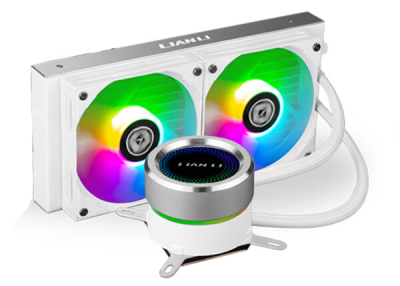 GA-240A WHITE Enfriamiento Líquido Lian Li Galahad AIO 240 - 2x Ventiladores - 1900 RPM - RGB - Blanco