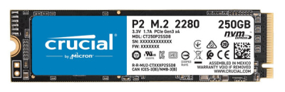 Unidad de Estado Sólido Crucial CT250P2SSD8 P2 - M.2 - 250GB - PCIe Gen3x4