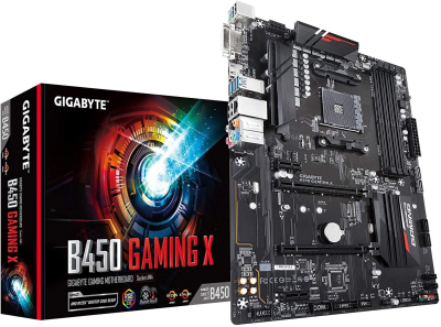 B450 GAMING X Tarjeta Madre Gigabyte B450 Gaming X Socket AM4 4xDDR4 2133/2933/3600(O.C.) MHz HDMI DVI-D USB 2.0/3.1 ATX