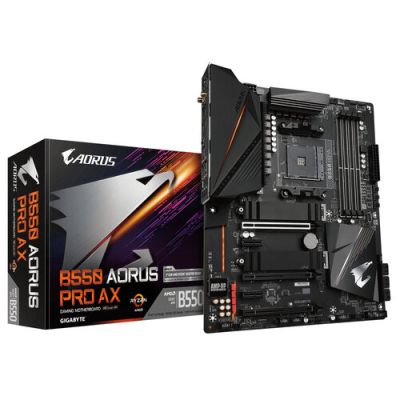 B550 AORUS PRO AX Tarjeta Madre Gigabyte B550 AORUS PRO AX Socket AM4 4xDDR4 2133/3200/5100(O.C.) MHz HDMI USB 2.0/3.2 ATX