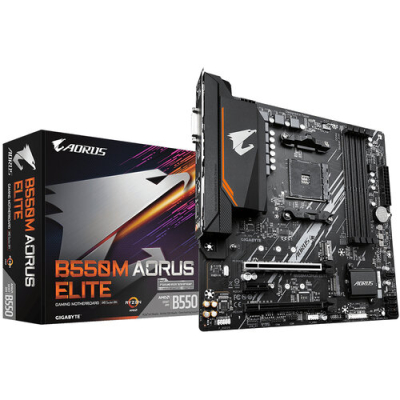 GA-B550M-AOURUS ELITE Tarjeta Madre Gigabyte B550M AORUS ELITE Socket AM4 4xDDR4 2133/3200/4000(O.C.) MHz HDMI DVI-D M.2 USB 2.0/3.2 Micro ATX