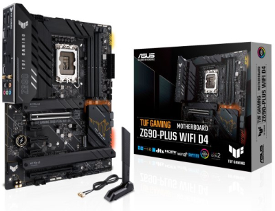 TUF GAMING Z690-PLUS WIFI D4 Tarjeta Madre ASUS - Socket 1700 - 4xDDR4 - 2133/3200/5333(OC) MHz - HDMI - DisplayPort - USB 2.0/3.2 - ATX