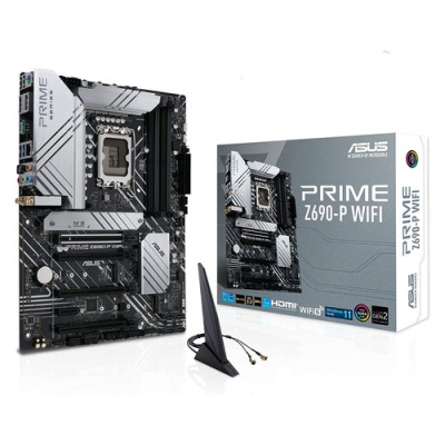 PRIME Z690-P WIFI Tarjeta Madre ASUS PRIME Z690-P WIFI - Socket 1700 - 4xDDR5 - 4800/6000(OC) MHz - HDMI - DisplayPort - USB-C - USB 2.0/3.2 - ATX