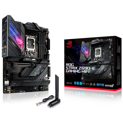 ROG STRIX Z690-E GAMING WIFI Tarjeta Madre ASUS - Socket 1700 - 4xDDR5 - 4800/6400(OC)MHz - HDMI - DisplayPort - USB-C - USB 2.0/3.2 - ATX