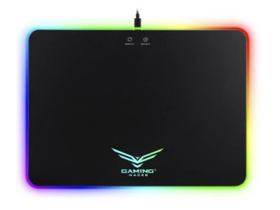 NA-0927 Mouse Pad Gamer Naceb RGB PVC Micro USB Negro