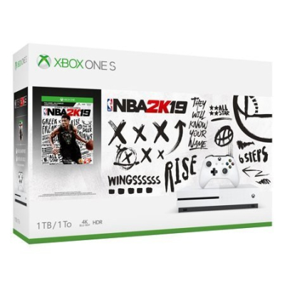 XBOX ONE S 1TB NBA2K19 Consola Microsoft Xbox One S 1TB Blanco Incluye Videojuego NBA 2K19