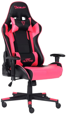 AC-9436 Silla Gamer Ocelot OGS-03 - Soporta 150kg - Negro con Rosa