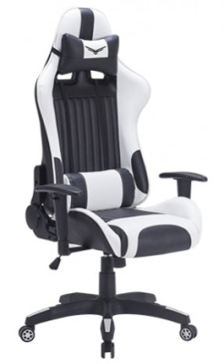 NA-0901 Silla Gamer Naceb Marine - Soporta 140Kg - Negro con Blanco