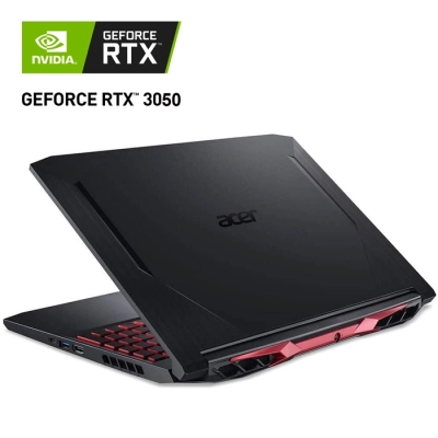 AN515-55-53E5, Laptop Gamer Acer Nitro 5 NH.QB0AA.001, (15.6")FHD, Core i5-10300H, Mem. 8GB, Alm. 256GB SSD, RTX 3050 4GB GDDR6, Windows 10 Home