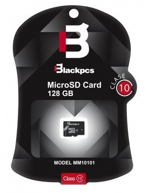 MM10101-128 Memoria MicroSDHC BLACKPCS 128GB Clase 10