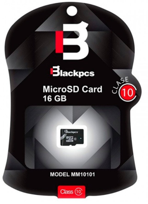 MM10101-16 Memoria MicroSDHC BLACKPCS 16GB Clase 10