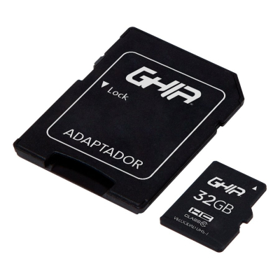 RAM-3124 Memoria Micro SDHC GHIA GAC-172 32GB Clase 10 UHS-I C/Adaptador