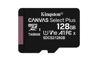 SDCS2/128GB Tarjeta MicroSDXC Kingston Canvas Select Plus 128GB Clase 10 UHS-I