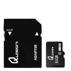QMS10A-32G Memoria MicroSD/HC Quaroni QMS10A-32G 32GB Clase 10 C/adaptador