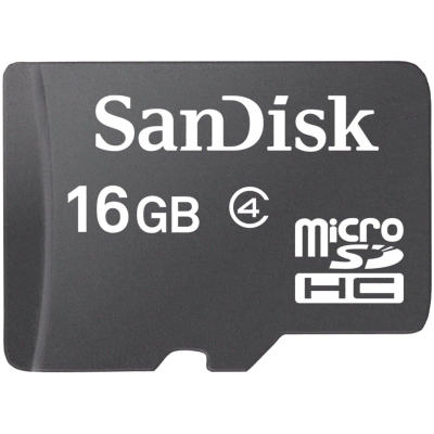 SDSDQMC4-16 Memoria MicroSDHC SanDisk 16GB Clase 4 C/Adaptador