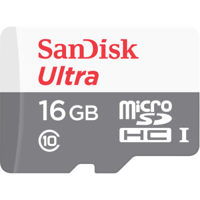 SDSQUNS-016G-GN3MA Memoria MicroSDHC SanDisk Ultra 16GB Clase 10 UHS-I C/Adaptador