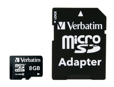 VB44081 Memoria MicroSDHC Verbatim Premium 8GB Clase 10 C/Adaptador