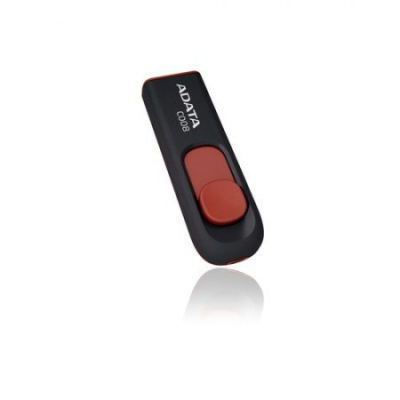 AC008-32G-RKD Memoria USB ADATA C008, 32GB, USB 2.0, Negro/Rojo