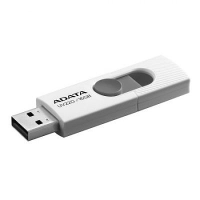 AUV220 - 16G-RWHGY Memoria USB - ADATA UV220 - 16GB USB 2.0 Blanco con Gris