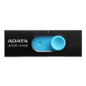 AUV220-64G-RBKBL Memoria USB, ADATA AUV220, 64G, RBKBL 64GB 2.0, Negro/Azul