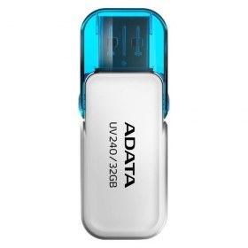 AUV240-32G-RWH Memoria USB ADATA UV240, 32GB, USB 2.0, Blanco