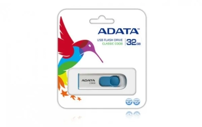 AC008-32G-RWE Memoria USB ADATA C008, 32GB, USB 2.0, Blanco/Azul