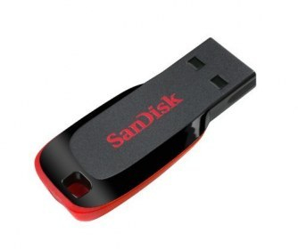 SDCZ50-064G-B35 Memoria SanDisk, Cruzer Blade, 64GB, USB 2.0, Negro/ Rojo