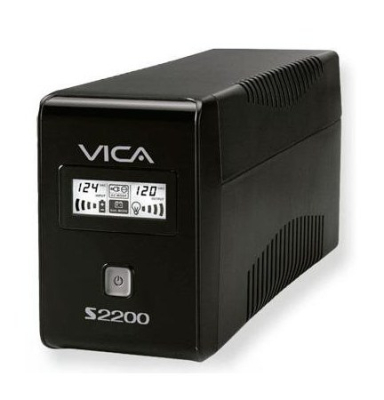 S2200 UPS Smart Vica LCD 2200 VA 1200 W con Regulador USB Display Dinamico