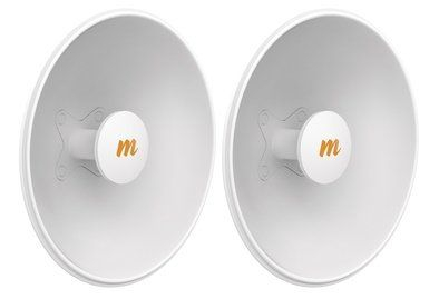 N5-X25-2PACK Antenas Modulares Mimosa Networks C5x Cassegrain Antenna 4.9-6.4 GHz Apertura 45° 25dBi 40dB 2 Piezas