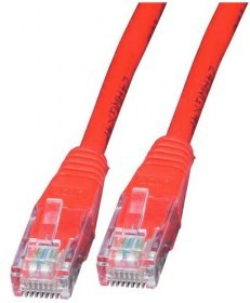 Cable de Red Intellinet 318952 UTP Cat5e RJ-45 1.0m Rojo
