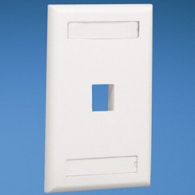 Placa de Pared Panduit NK1FIWY 1 Módulo Blanco