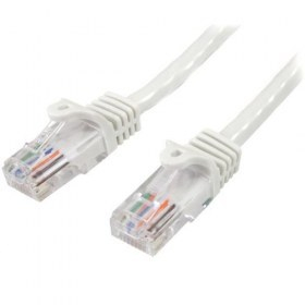 Cable de Red StarTech.com 45PAT50CMWH 50cm Cat5e Ethernet Blanco 