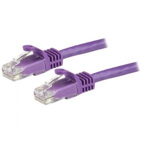 Cable de Red StarTech.com N6PATC50CMPL 50cm Cat6 Ethernet Gigabit Morado