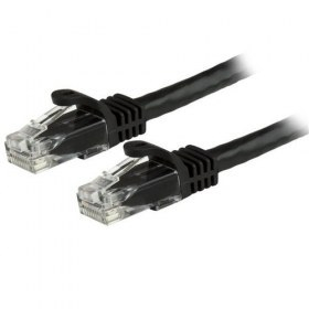 Cable de Red StarTech.com N6PATCH6INBK  Ethernet Cat6 Gigabit Sin Enganches 15cm Negro