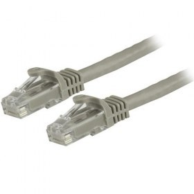 Cable de Red StarTech.com N6PATCH6INGR Cat6 15cm Ethernet Gigabit sin Enganches Gris