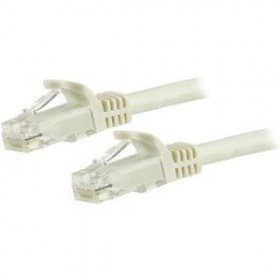 Cable de Red StarTech.com N6PATCH6INWH Cat6 Ethernet 15 cm Gigabit sin Enganches Blanco 