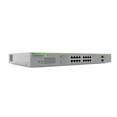 AT-GS950/18PS-V2-10 Switch Allied Telesis WebSmart 16 Puertos Gigabit PoE 2 SFP