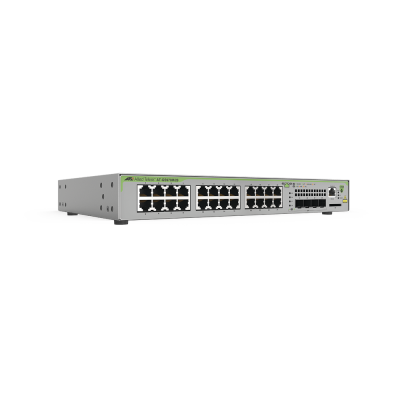 AT-GS970M/28-10 Switch Allied Telesis 24 Puertos Gigabit 10/100/1000Mbps + 4 Puertos SFP Capa 3 Administráble