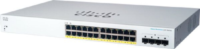 CBS220-24P-4G-NA Switch Cisco CBS220 24 Puertos Gigabit PoE 4 SFP Gestionado