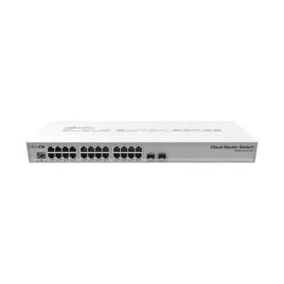 CRS326-24G-2S+RM Switch Mikrotik - 24 Puertos Gigabit 10/100/1000Mbps + 2 Puertos SFP+ - Administrable
