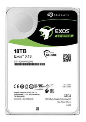 ST18000NM000J Disco Duro Seagate Exos X18 3.5" 18TB SATA 3 7200 RPM