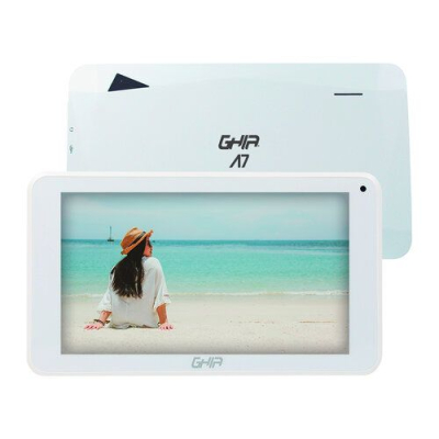 GA7133B, Tablet GHIA A7 GA7133B, 7", Quad Core ARM, 1GB, 16GB, Cámara 0.3MP/2MP, Blanca