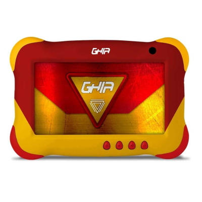 GK133R, Tablet GHIA Kids GK133R, 7", A133, 1GB, 16GB, Cámaras 0.3MP/2MP, Android, Roja