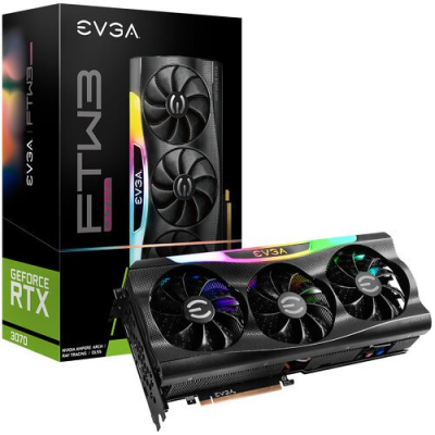 08G-P5-3767-KL Tarjeta de Vídeo EVGA GeForce RTX 3070 FTW3 ULTRA GAMING - 8GB - 256-Bit - PCI-E 4.0 - GDDR6 - HDMI - DisplayPort - LHR