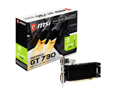 N730K-2GD3H/LPV1 Tarjeta de Vídeo MSI GeForce GT 730 - 2GB - 64-bit - PCI-E 2.0 - DDR3 - HDMI - VGA - DVI-D